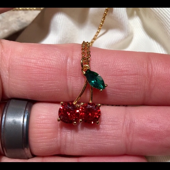 HOST PICK Kate Spade Cherry Necklace Gold-Tone - Picture 5 of 5